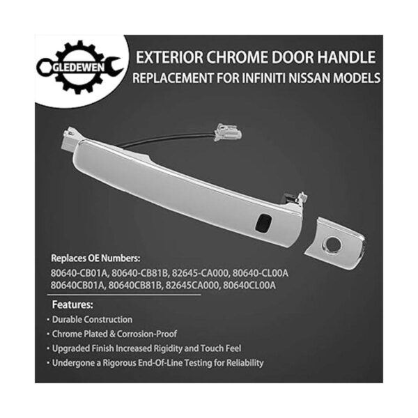 Exterior Door Handle Front Left Driver Side Smart Entry_2