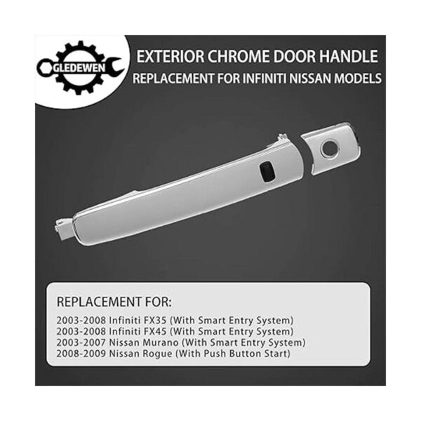 Exterior Door Handle Front Left Driver Side Smart Entry_3