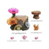 HDNICEZM Kit de accesorios de jardín de hadas Juego de
