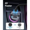 EWA Cargador de coche USB C 40W 20W 20W cargador de_2