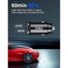 EWA Cargador de coche USB C 40W 20W 20W cargador de_3