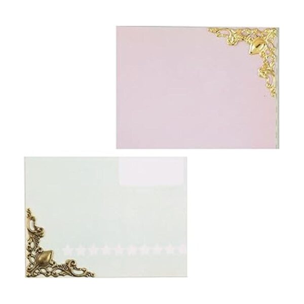 Ruiwaer 80 protectores de esquina de metal para libros de_5