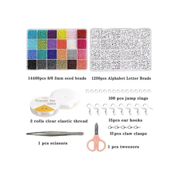 GREENTIME Cuentas de semillas para hacer pulseras kit de_2