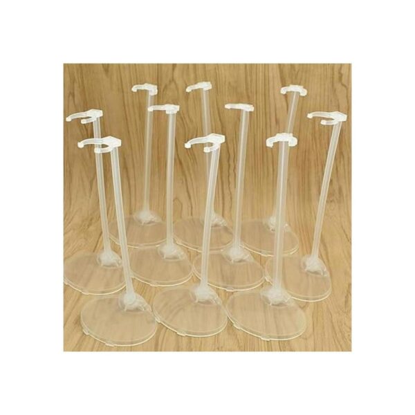Qlychee 10 soportes transparentes para muñecas mini_3