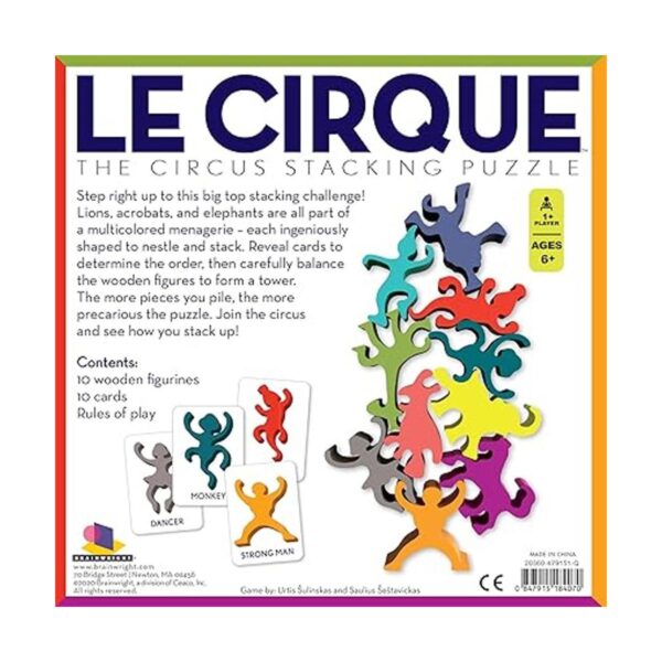 Brainwright Le Cirque El Circo apilando rompecabezas juego_3