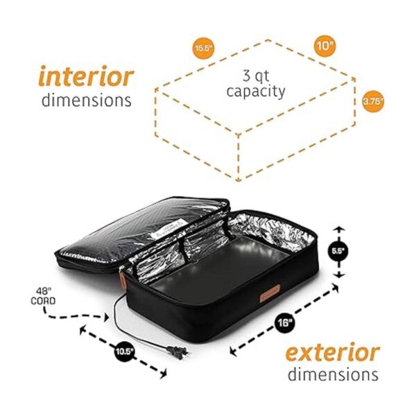 HotLogic 16801170BLK Bolsa de calentamiento de alimentos