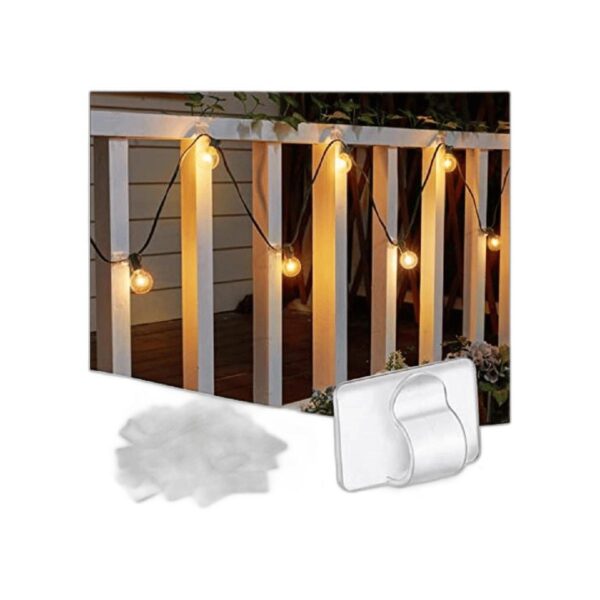 Brightown Clips de cable transparentes 25 clips 30 tiras_1