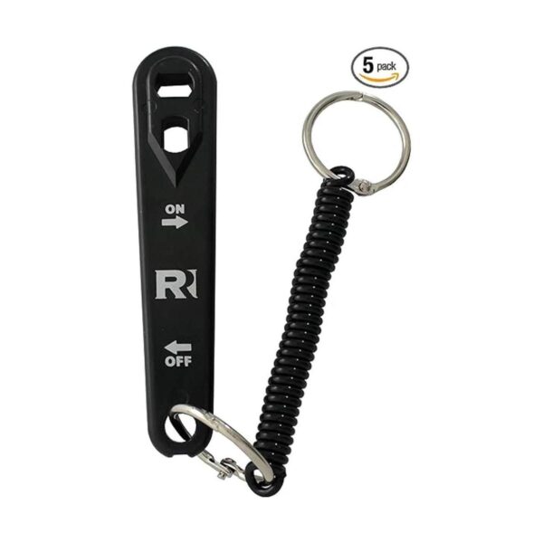 Llave de oxígeno de cilindro E de plástico con flechas de_1