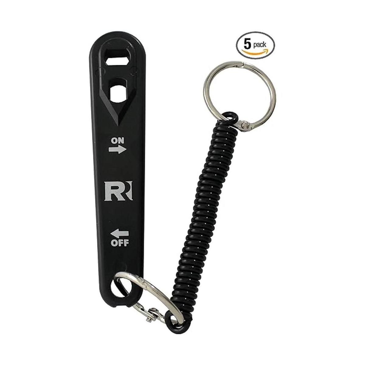 Llave de oxígeno de cilindro E de plástico con flechas de