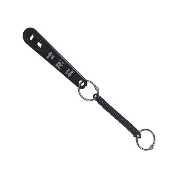 Llave de oxígeno de cilindro E de plástico con flechas de_2