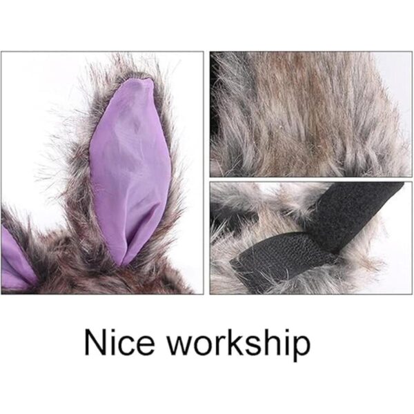 Anelekor Gorro de peluche para cachorro con diseño de_6