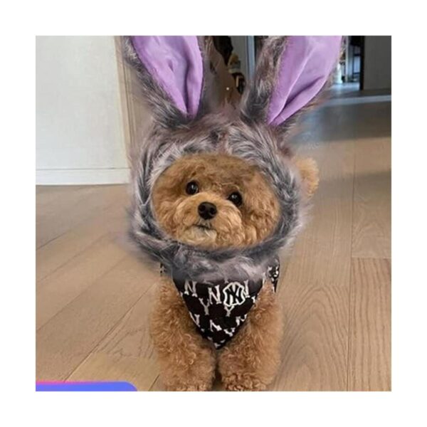 Anelekor Gorro de peluche para cachorro con diseño de_5