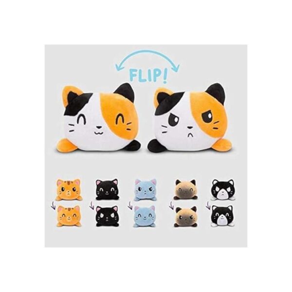TeeTurtle El peluche reversible original de gato diseño_4