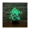 SUPERIORVZND Lámpara nocturna de hockey sobre hielo 3D