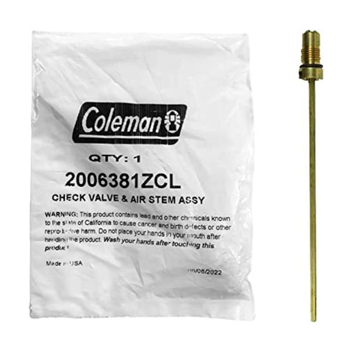 Coleman Check Valve Air Stem Assembly Item 2006381;
