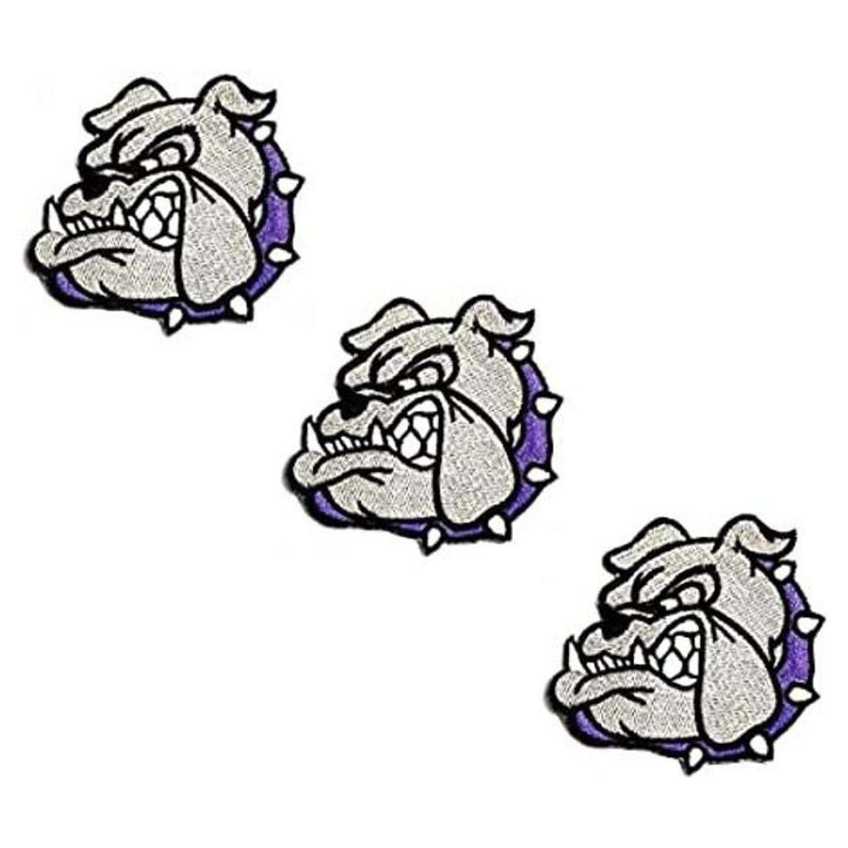HHO Juego de parches de 3 piezas diseño de bulldog de