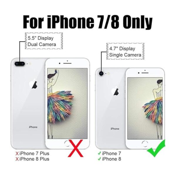 TOOVREN Funda para iPhone SE 20202022 con cordón para el_2