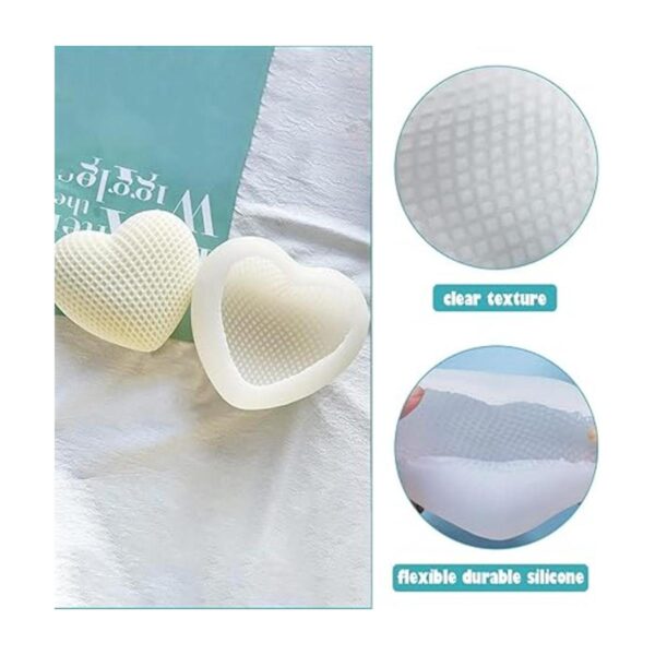 FineInno Molde de resina de corazón 3D molde de silicona