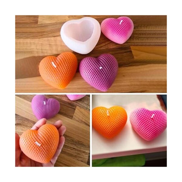 FineInno Molde de resina de corazón 3D molde de silicona