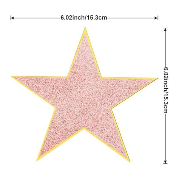 Mini recortes de papel de estrella de 6 pulgadas