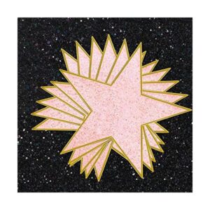 Mini recortes de papel de estrella de 6 pulgadas