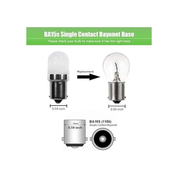 Makergroup 12 V CACC bajo voltaje 1 W BA15S S8 SC_5