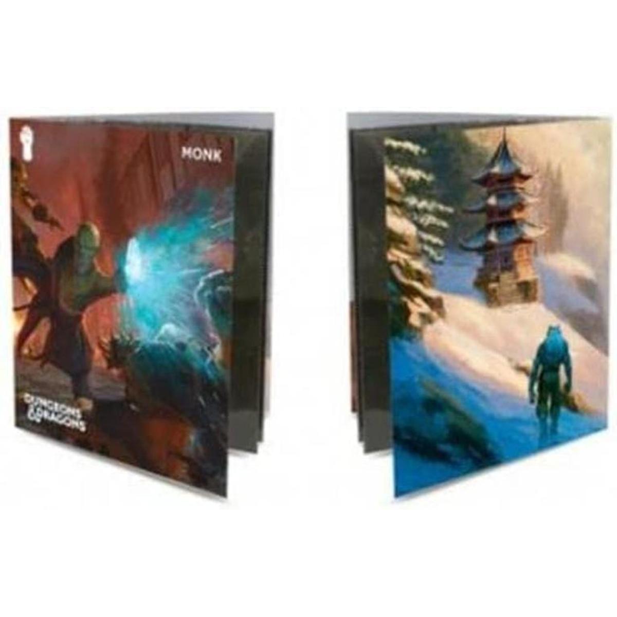 Monk Folio de clase con pegatinas para calabozos y dragones
