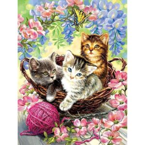 Reofrey Kit de pintura de diamante 5D con flores pintura