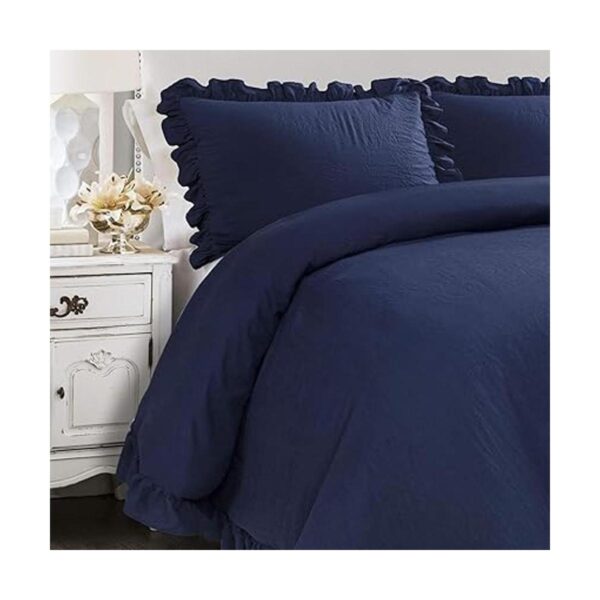 Lush Decor Juego de ropa de cama con volantes de 2_2