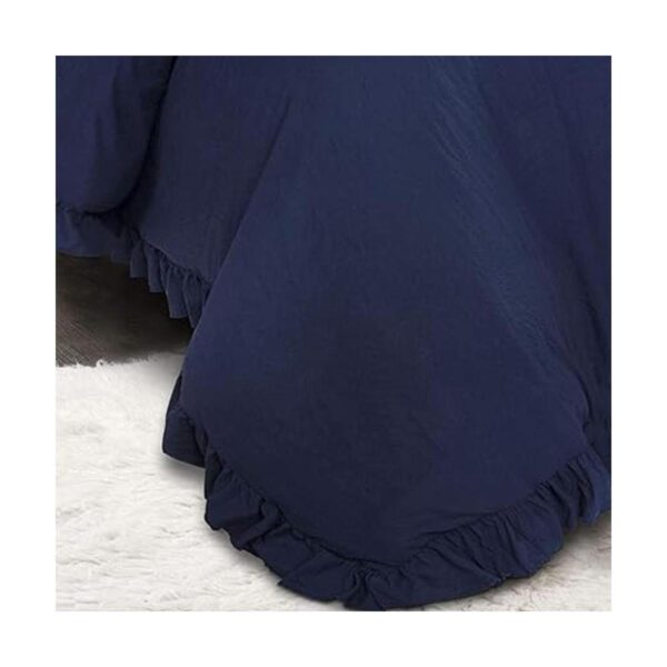 Lush Decor Juego de ropa de cama con volantes de 2_3