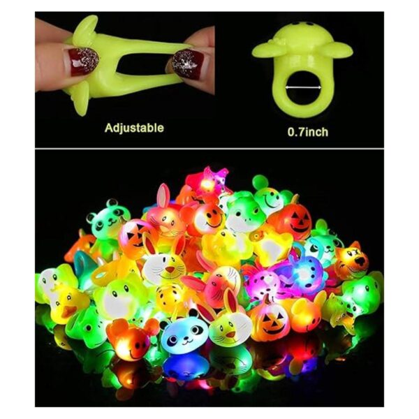 SCIONE Anillos iluminados 40 unidades recuerdo de fiesta_6