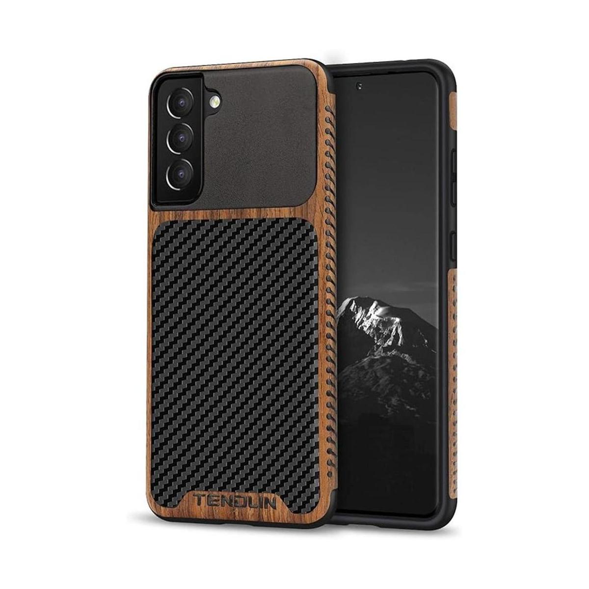 TENDLIN Funda híbrida compatible con Samsung Galaxy S21 de