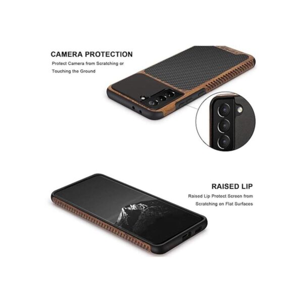 TENDLIN Funda híbrida compatible con Samsung Galaxy S21 de_4