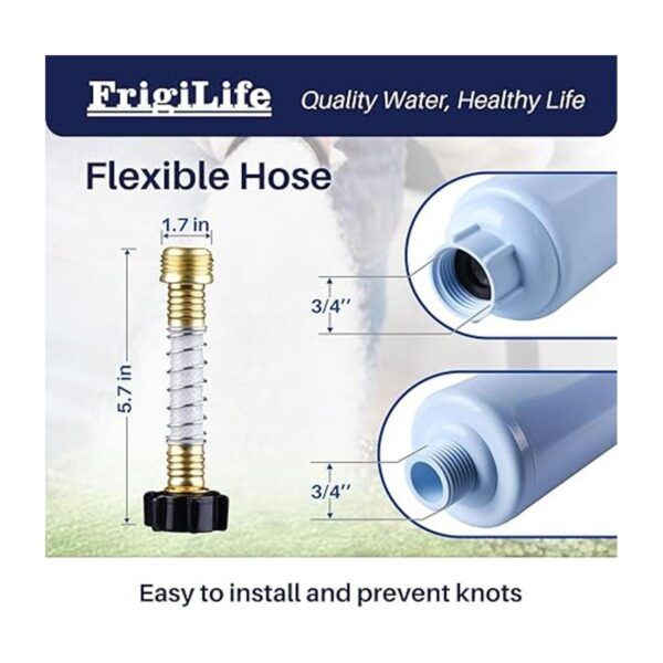 FrigiLife Filtro de agua para RV certificado NSFANSI 42