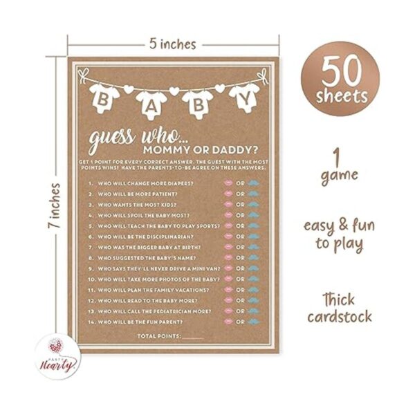 Baby Shower Juego de 50 tarjetas juego de 50 tarjetas 5_3