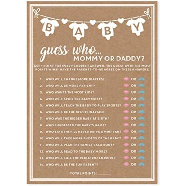 Baby Shower Juego de 50 tarjetas juego de 50 tarjetas 5_1