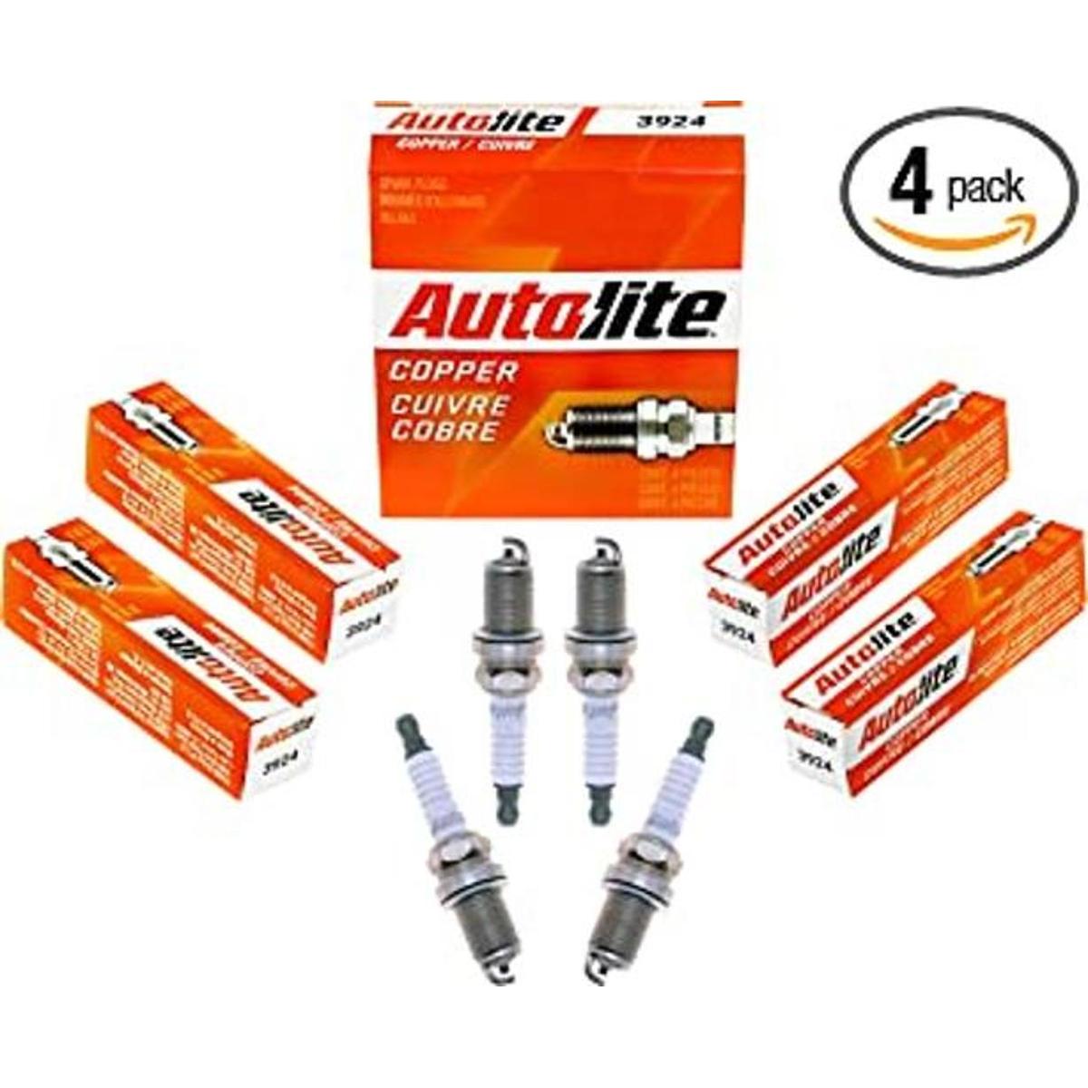 Autolite Bujías con núcleo de cobre. 3924 4 unidades