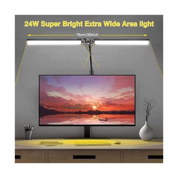Lámpara de escritorio LED 2 en 1 24 W más brillante con_2
