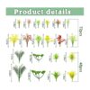 120 plantas modelo de colores mixtos plantas tropicales en