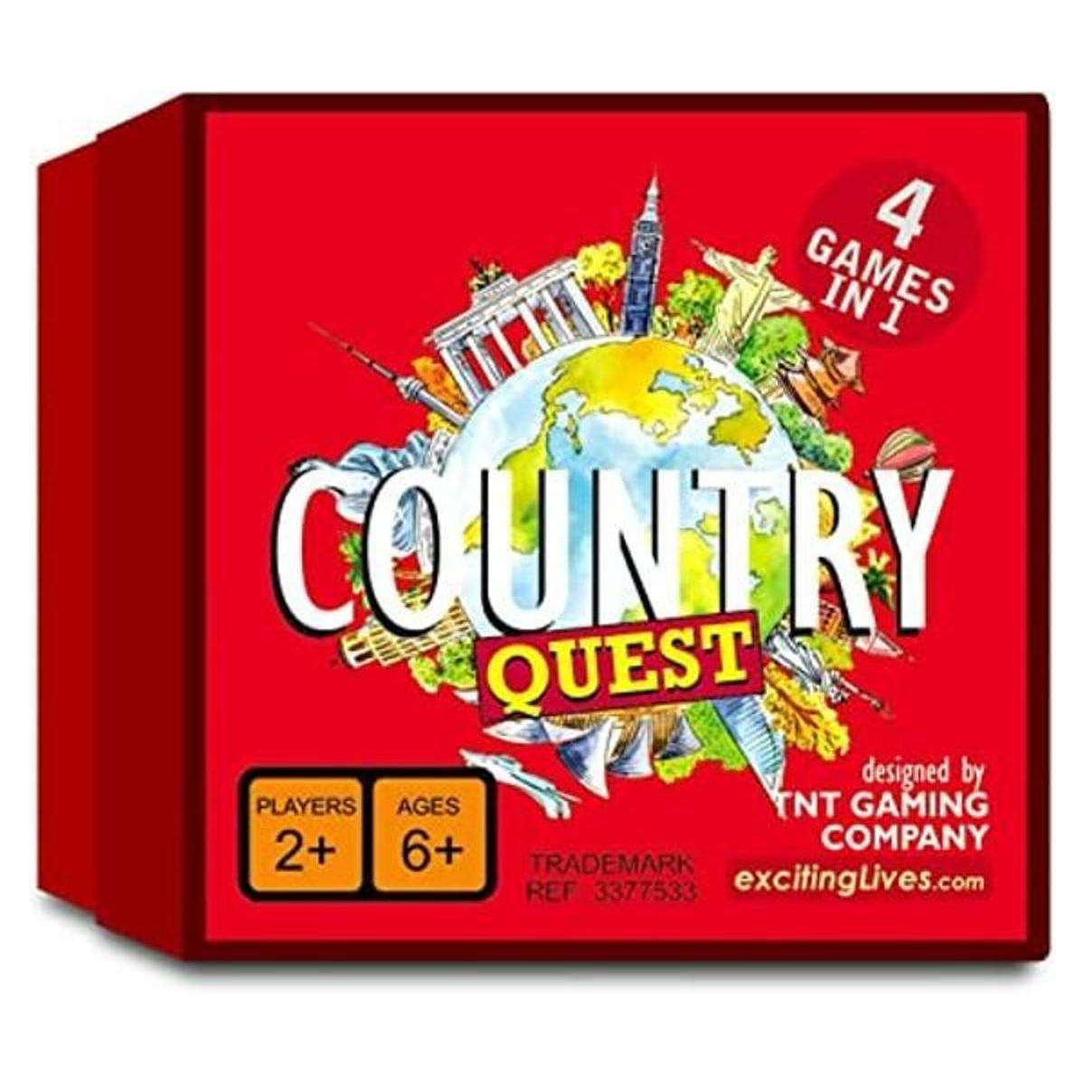Country Quest Juego de cartas de conocimiento mundial
