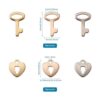Cheriswelry 120 colgantes de acero inoxidable 304 con