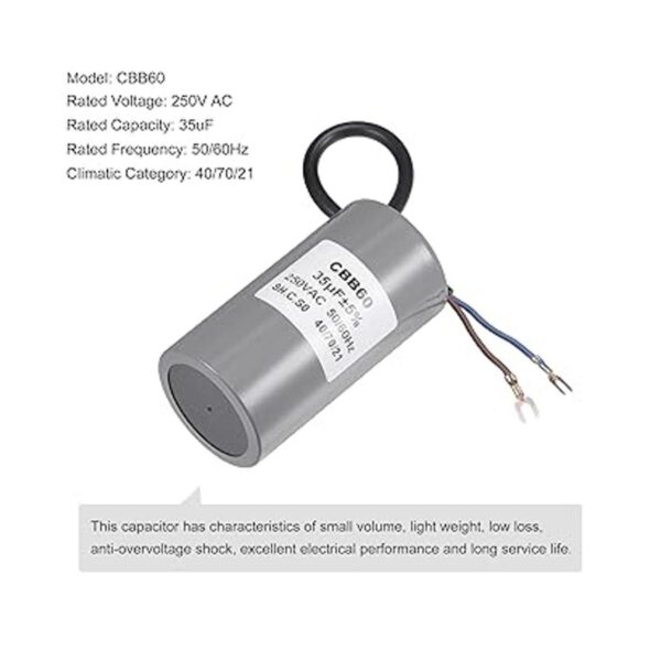 MECCANIXITY CBB60 Condensador de funcionamiento 35uF 250V_3