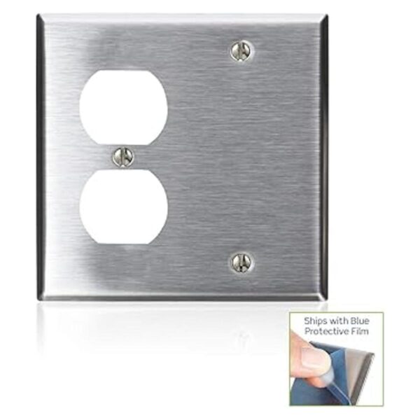 Leviton 8400840 Placa de pared combinada de dispositivo de_2