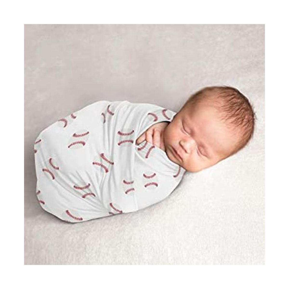 Sweet Jojo Designs Baseball Baby Boy Swaddle Manta de