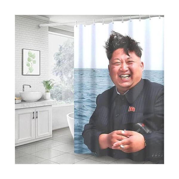 C.IOPMNU Funny Shower Curtain Motivational Happiness