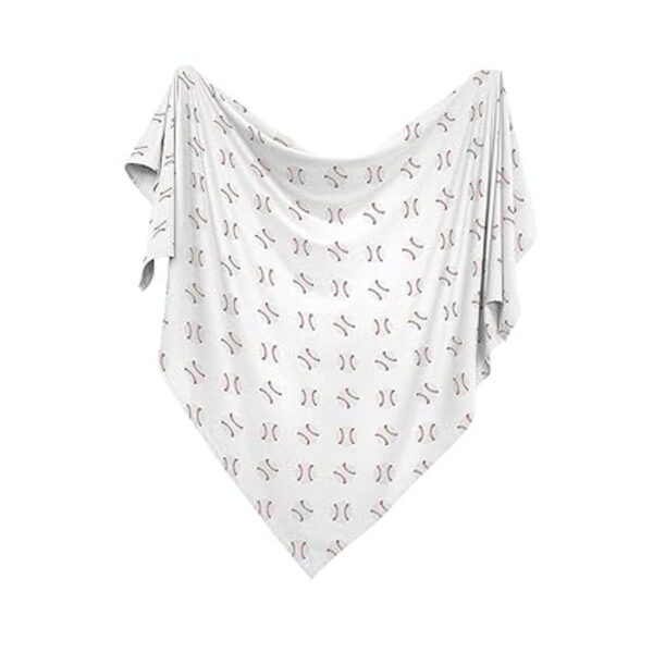 Sweet Jojo Designs Baseball Baby Boy Swaddle Manta de_2