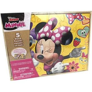 Disney Rompecabezas de madera de Minnie Mouse 5 en caja de
