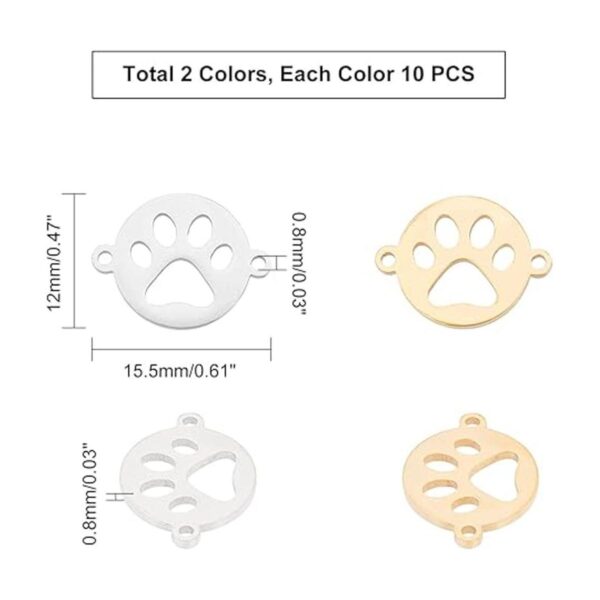 UNICRAFTALE 20 piezas de 2 colores planos redondos con
