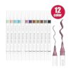 GC QUILL Rotuladores metálicos de 12 colores pincel de_3