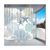 Cortinas de ducha de tela náutica costera impermeable_3